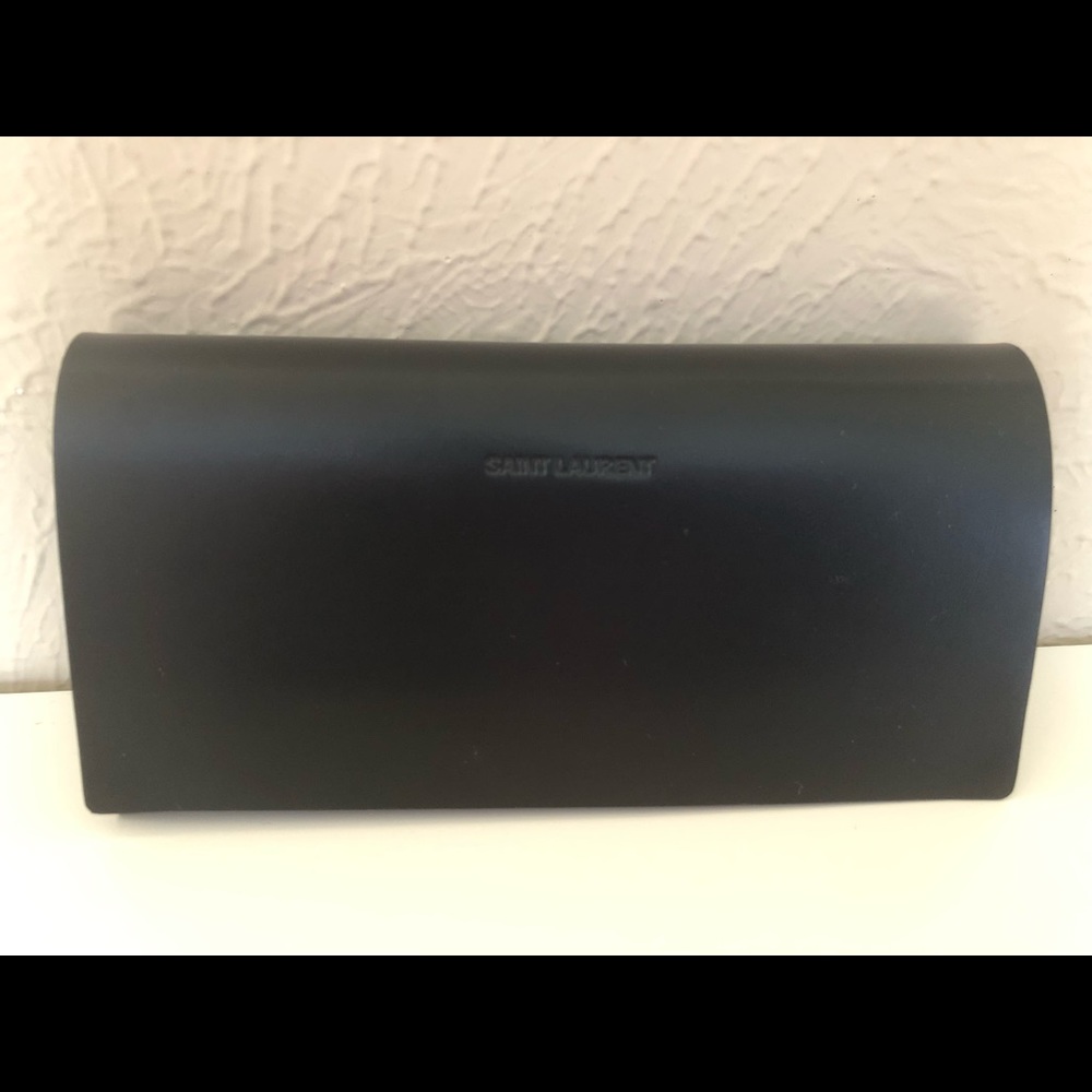 Saint Laurent leather  eyeglass case
